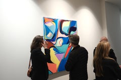 Dove, Geometric, Gestural Abstraction, Dripped Painting