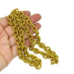 SARAH COVENTRY, collana vintage firmata con catena in tonalità oro