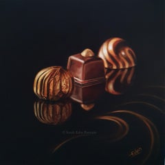 Gold Allure - original oil painting - contemporary  still life realism artwork