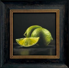 Lime Light - original oil painting - contemporary  still life realism artwork
