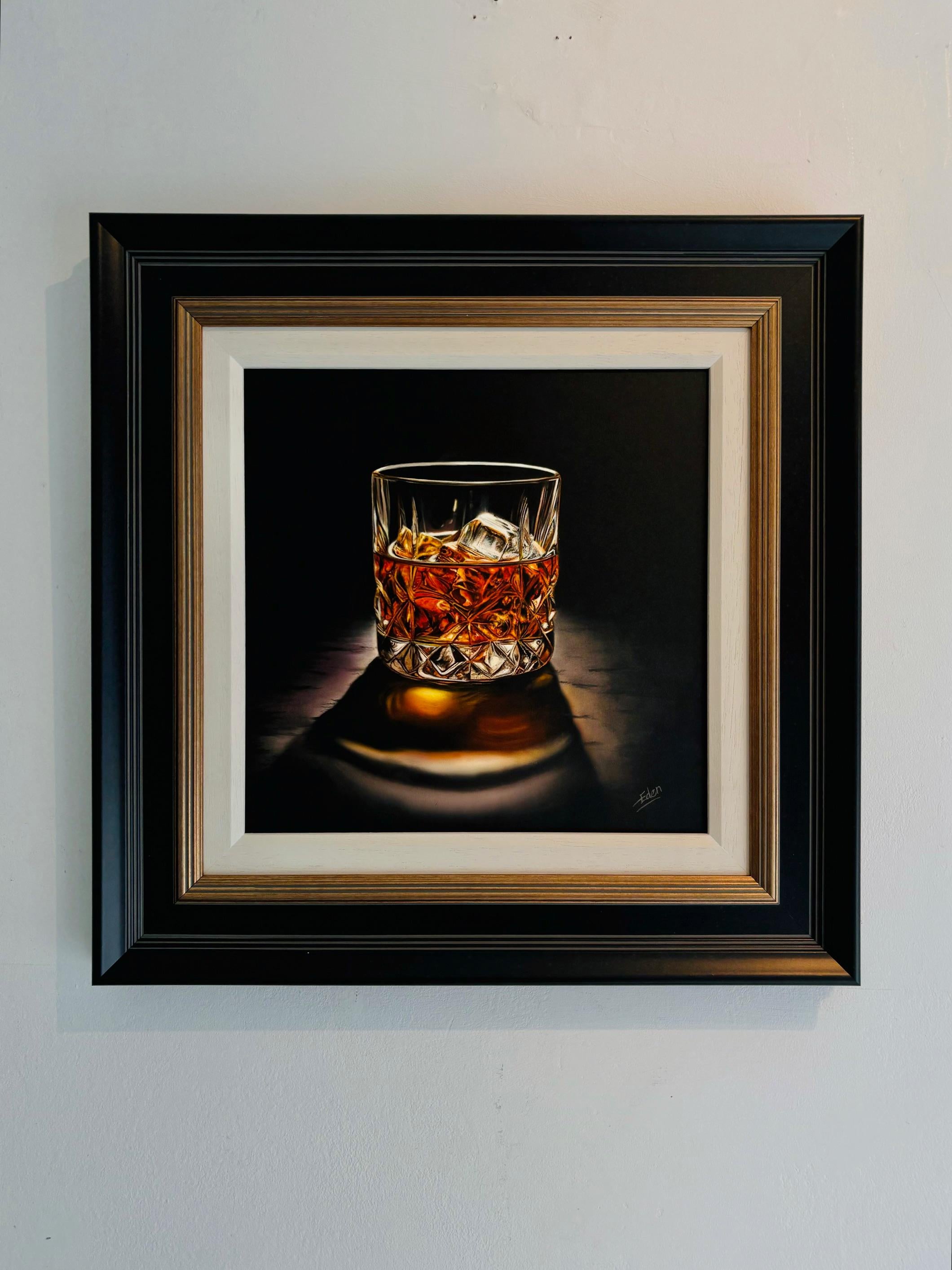 On The Rocks - Original Ölgemälde - zeitgenössisch  stillleben kunstwerk – Painting von Sarah Eden