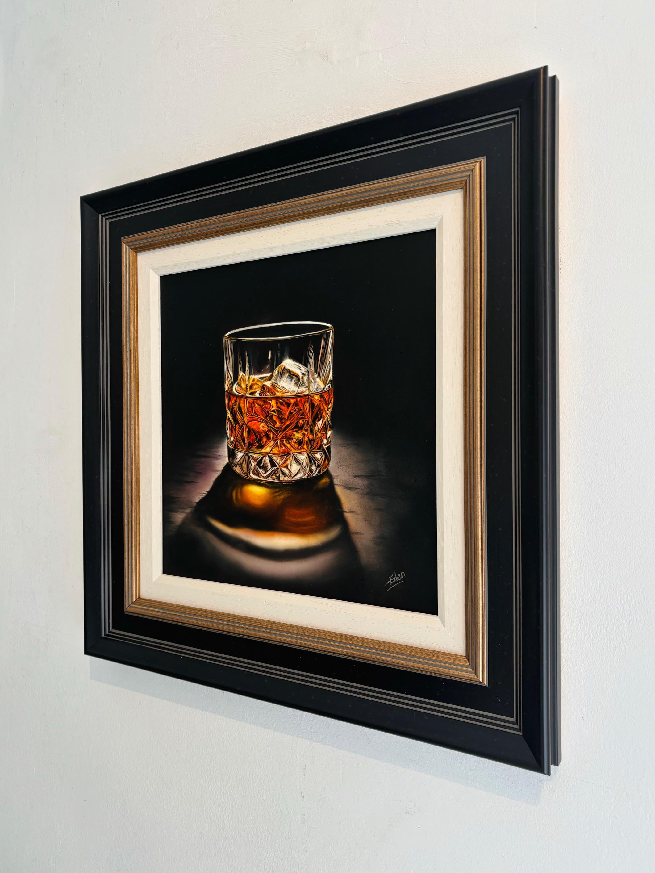 On The Rocks - Original Ölgemälde - zeitgenössisch  stillleben kunstwerk (Fotorealismus), Painting, von Sarah Eden