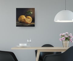 Ora d’Oro – original realism contemporary fruit painting for sale