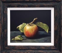 Non danneggiato - pittura ad olio originale di natura morta - opera d'arte di realismo contemporaneo