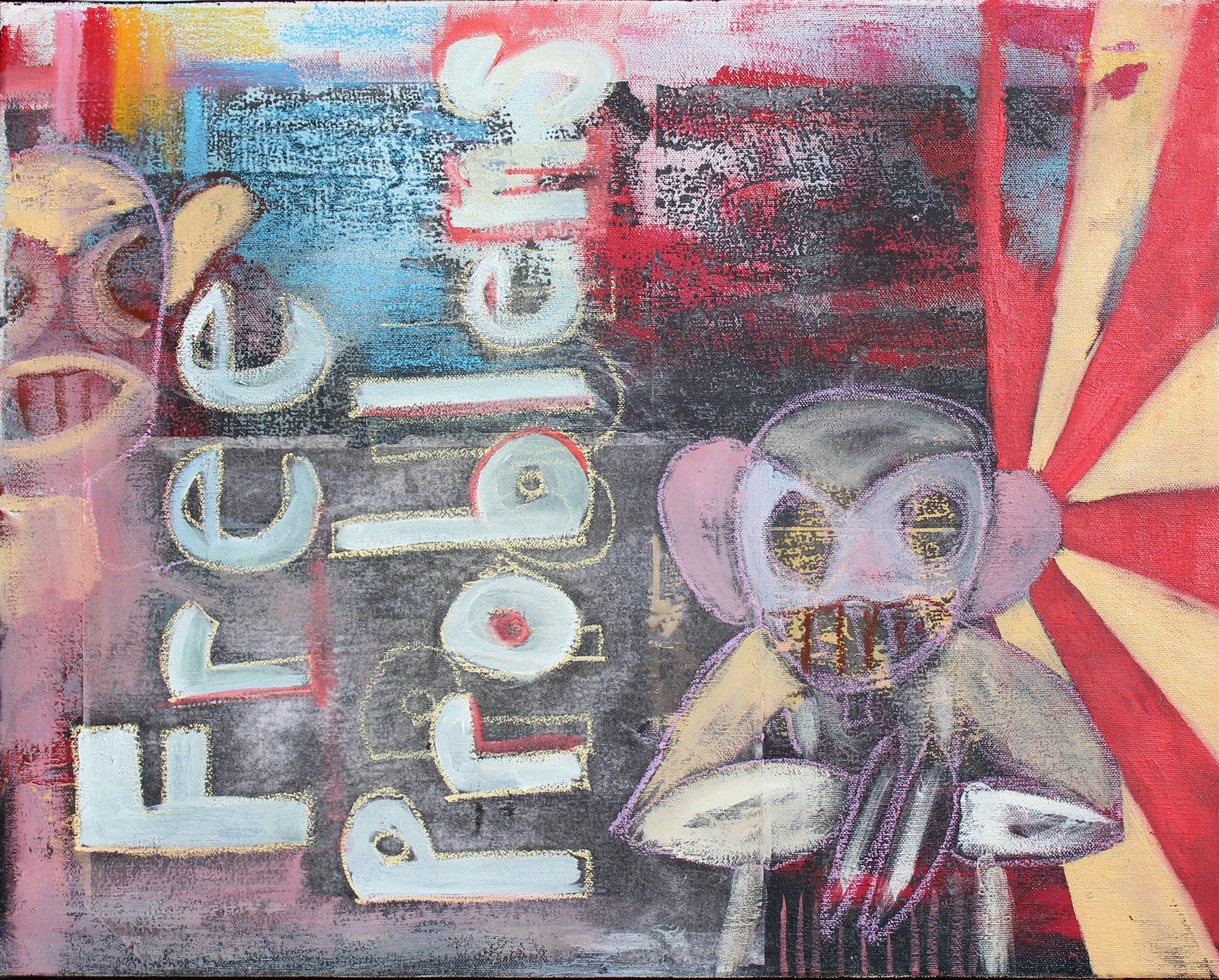 Free Problems, Painting, Oil on Canvas For Sale 1