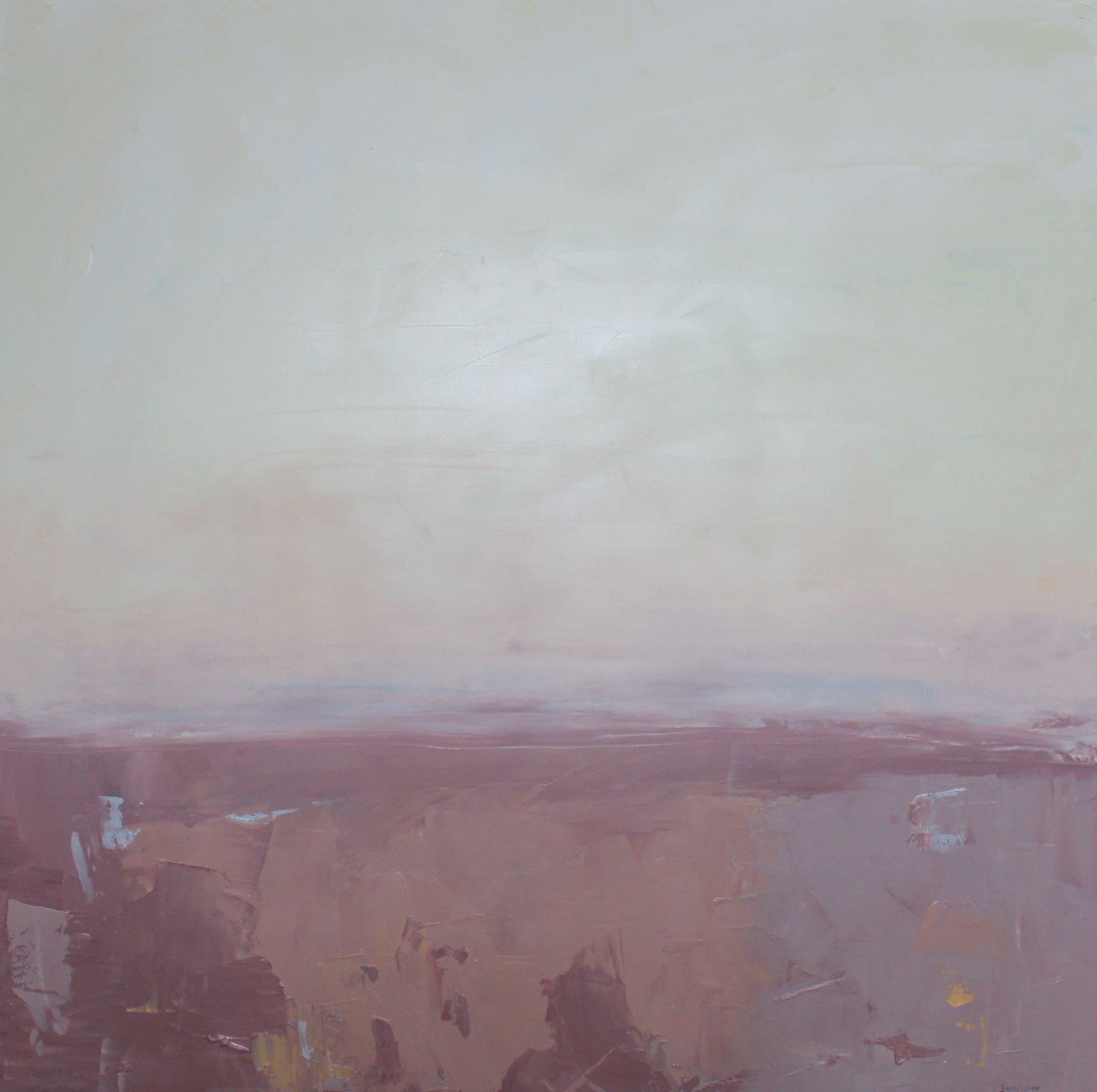 Abstract Painting di Sarah Ernst - Erica e fieno, Pittura, Olio su tela