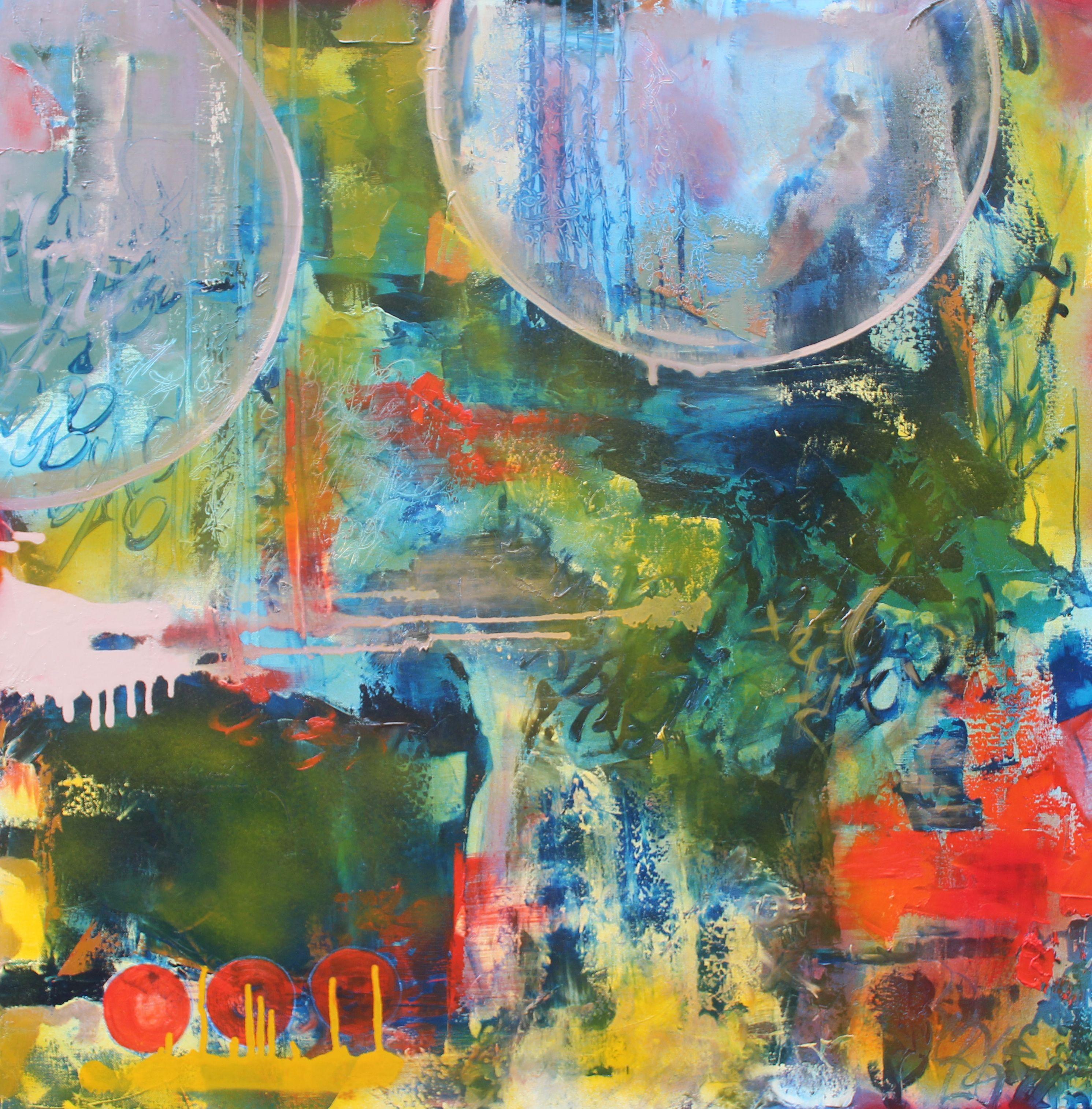 Abstract Painting di Sarah Ernst - La parte che ricorderai, Pittura, Olio su tela