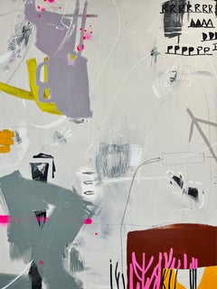 Rapt, peinture abstraite contemporaine originale en techniques mixtes sur toile