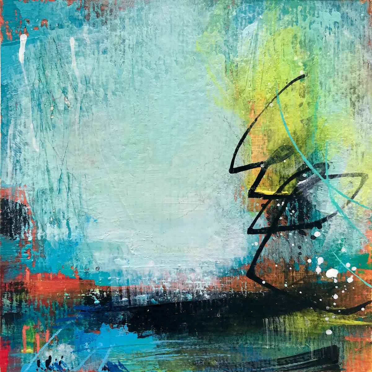 Graffiti No 45 - Painting by Sarah Foat