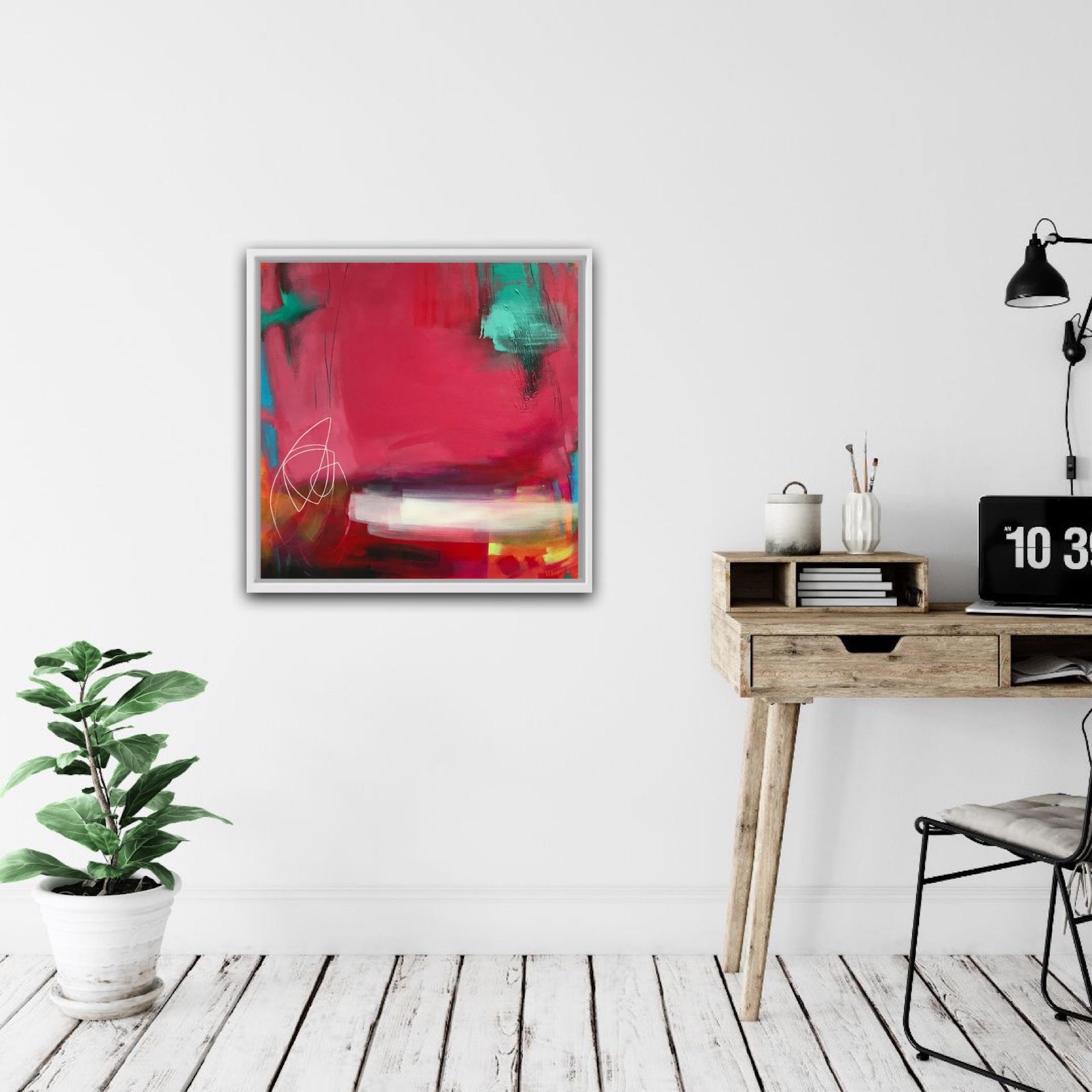 Instant Quiet Love, Sarah Foat, Original Abstract Graffiti Painting, Affordable For Sale 3