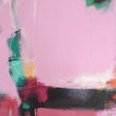Sarah Foat, I Took You Over the Edge, Contemporary Abstract Landscape Painting