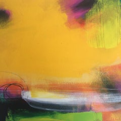 Sarah Foat, Im in Your Soul, peinture de paysage abstrait contemporaine