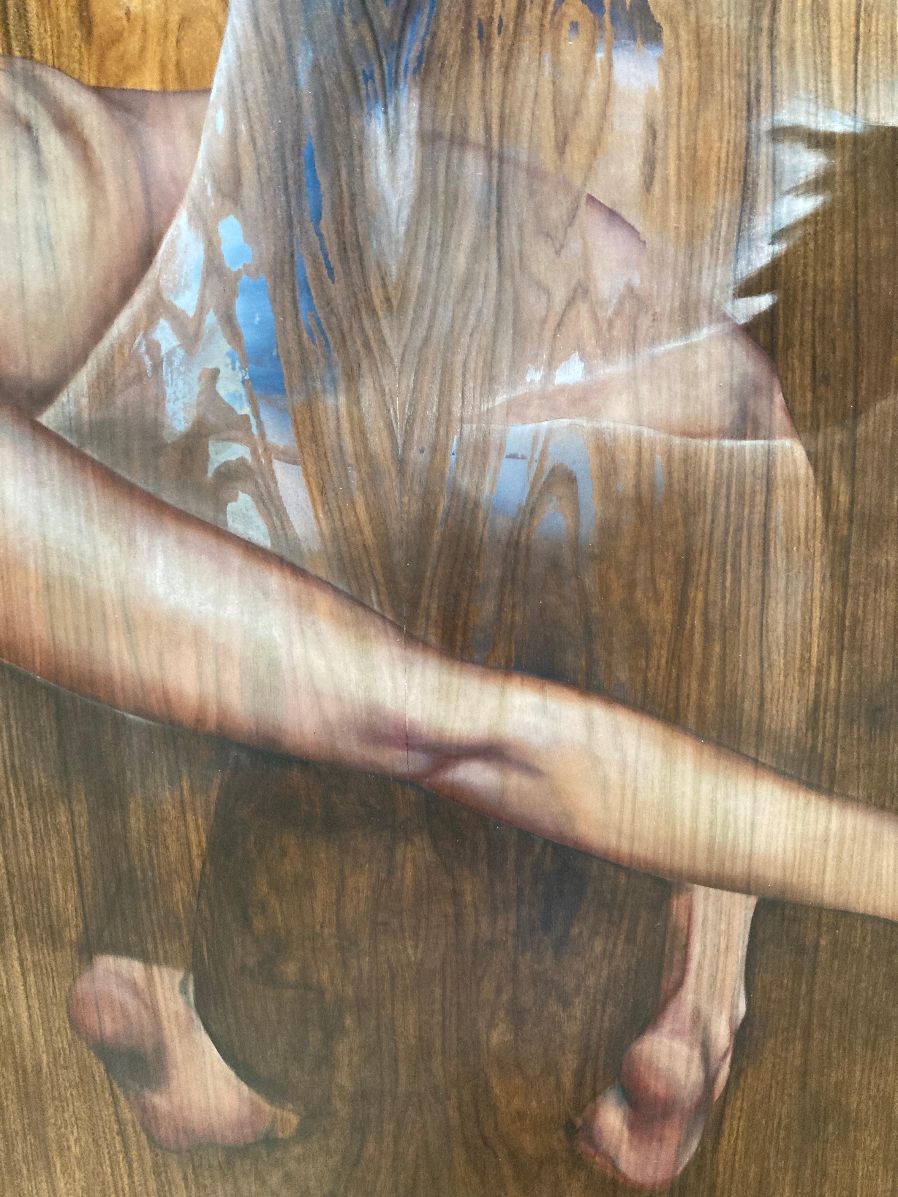 'Glider, ' by Sarah Folkman, Acrylic on Wood Painting For Sale 2