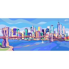 Manhattan Vista  limited edition framed print by Sarah Fosse