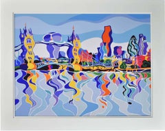 Tower Bridge and City Reflections limited edition framed print by Sarah Fosse
