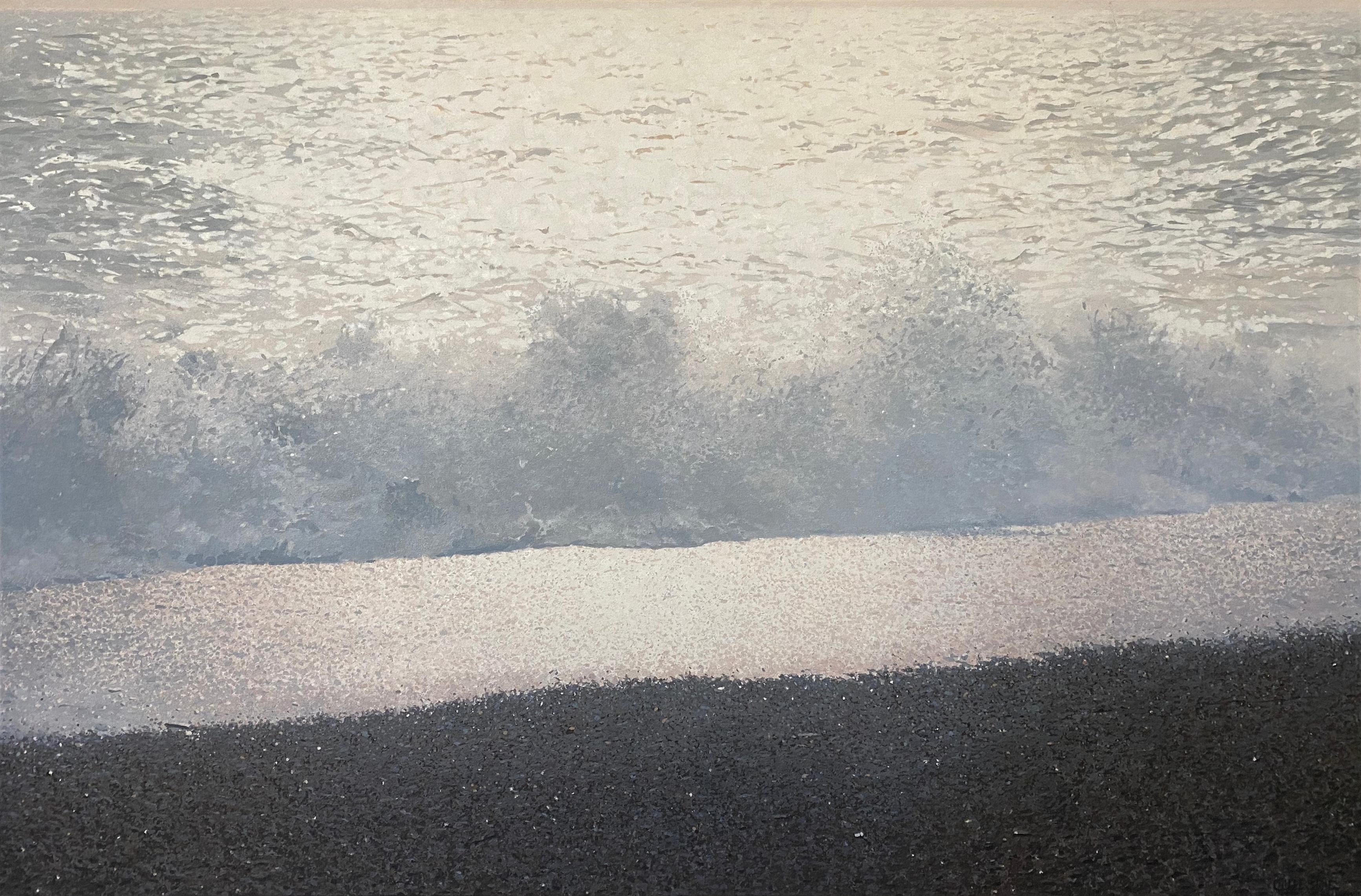 Sunyata, una escena costera - Painting de Sarah Gillespie