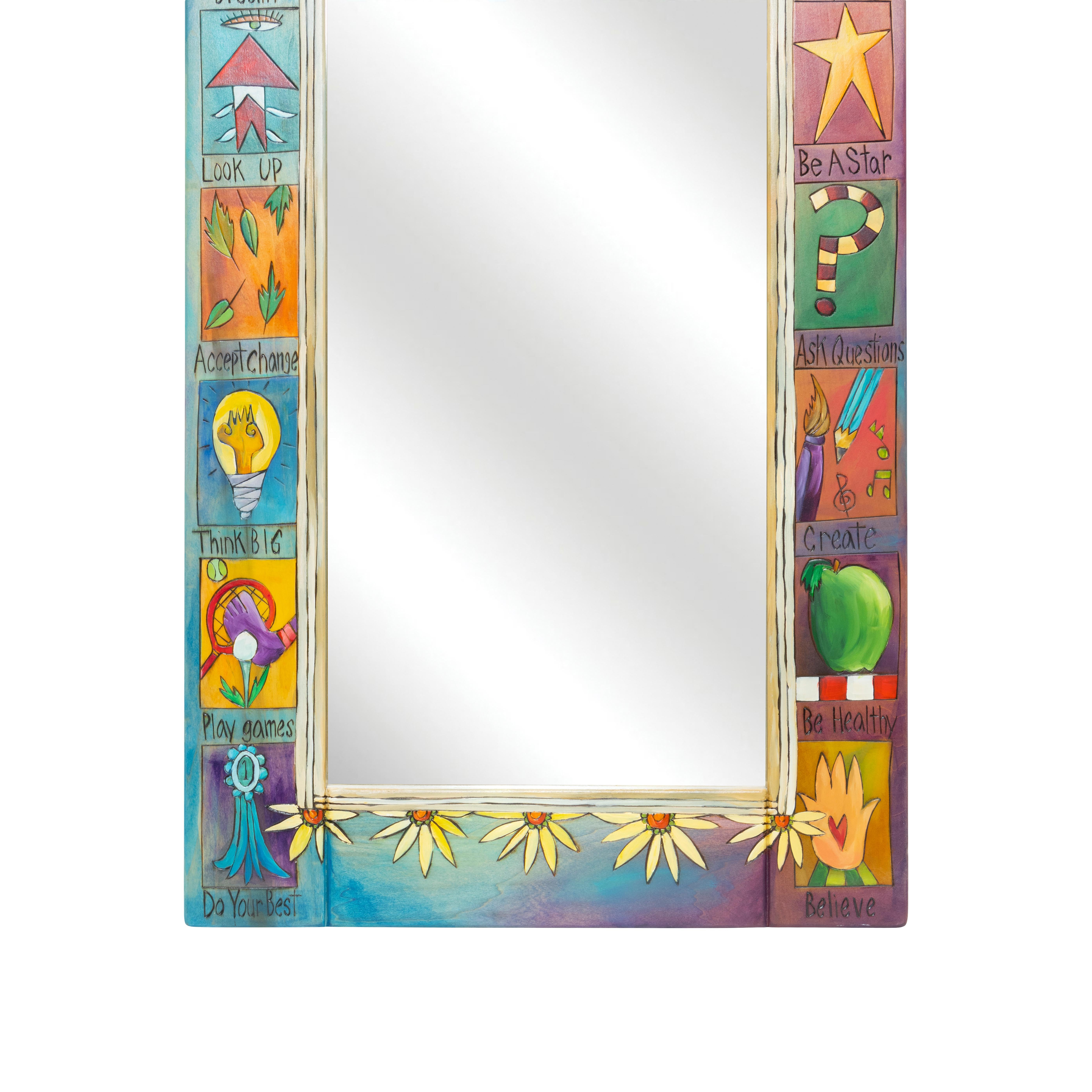 Américain Sarah Grant Sticks miroir fabriqué à la main en vente