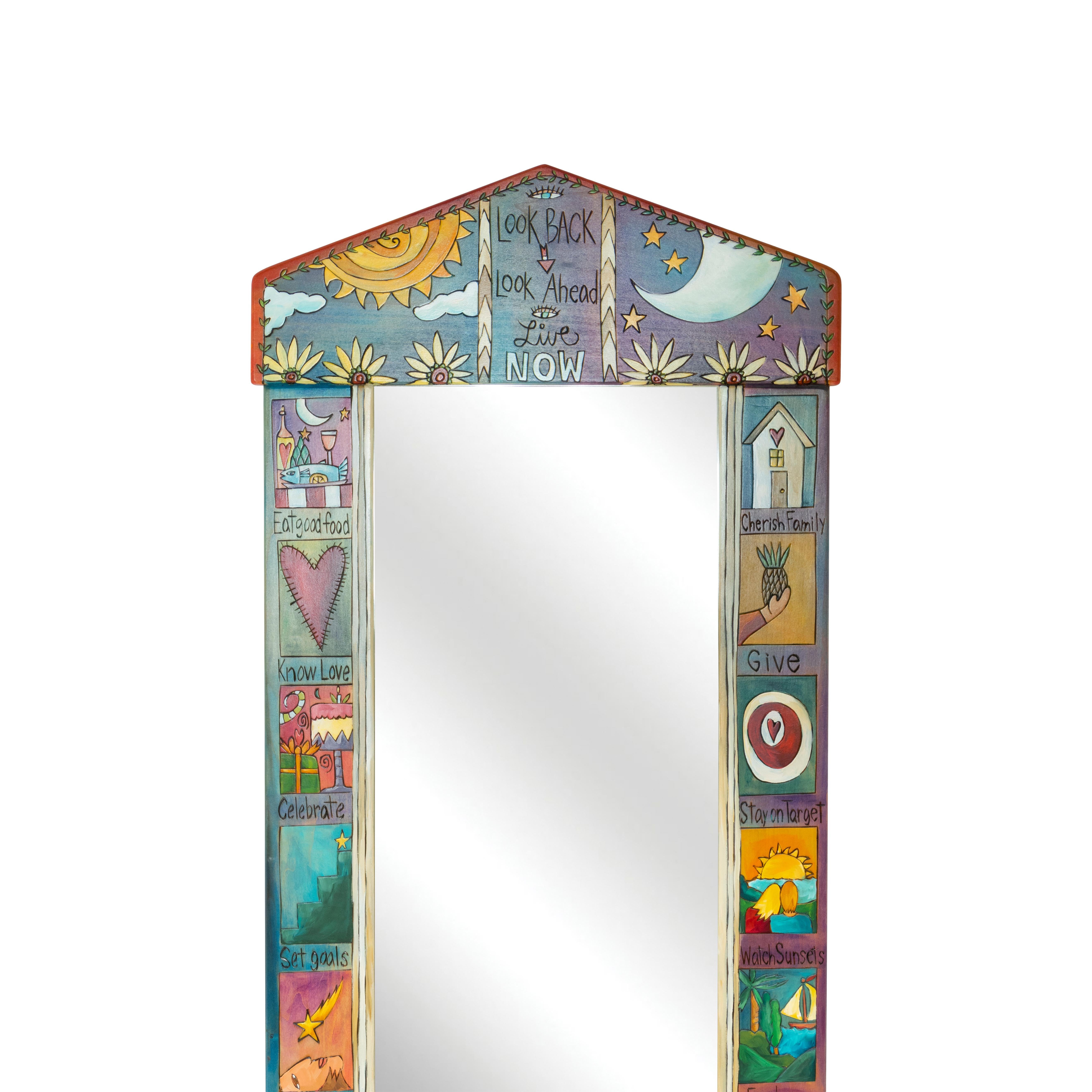 American Sarah Grant Sticks Handcrafted Mirror For Sale