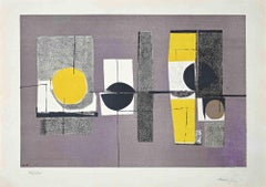 Sobre Violeta - Original Lithograph by Sarah Grilo - 1955