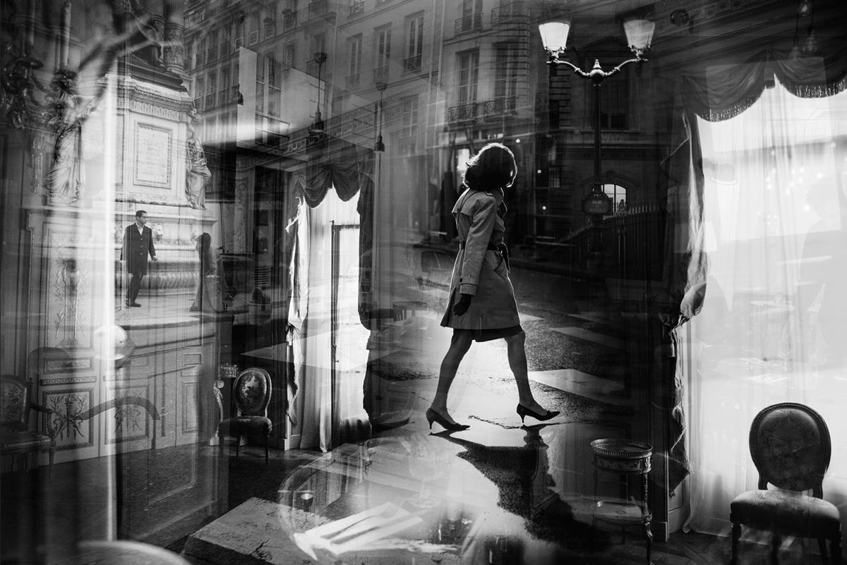 Sarah Hadley Black and White Photograph - Crossing Paris