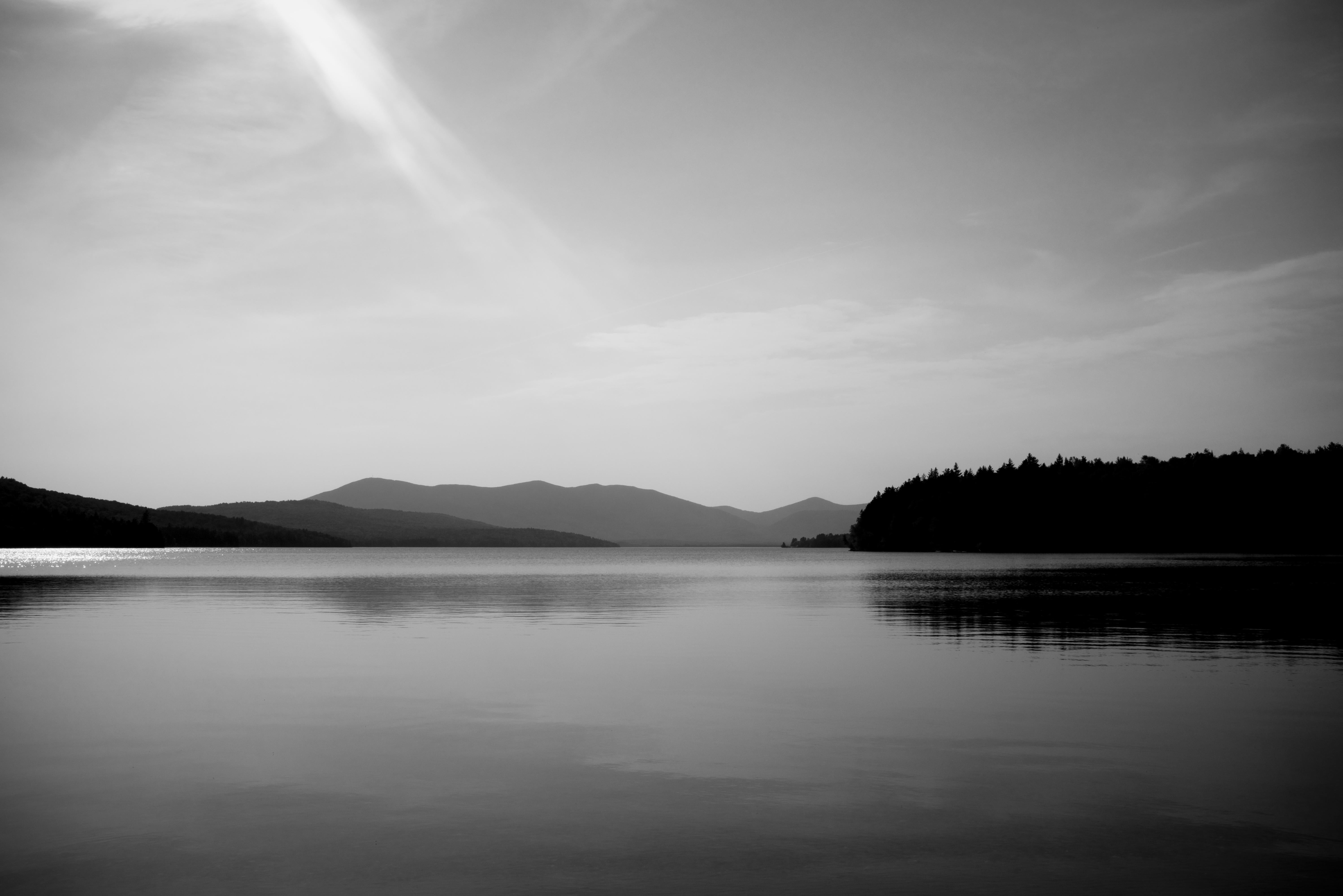 Sarah Hadley Black and White Photograph - Kennebago Lake 