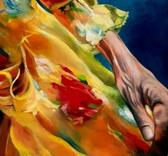 "Flourish" (2024) By Sarah Harvey, Original Oil Painting on Canvas