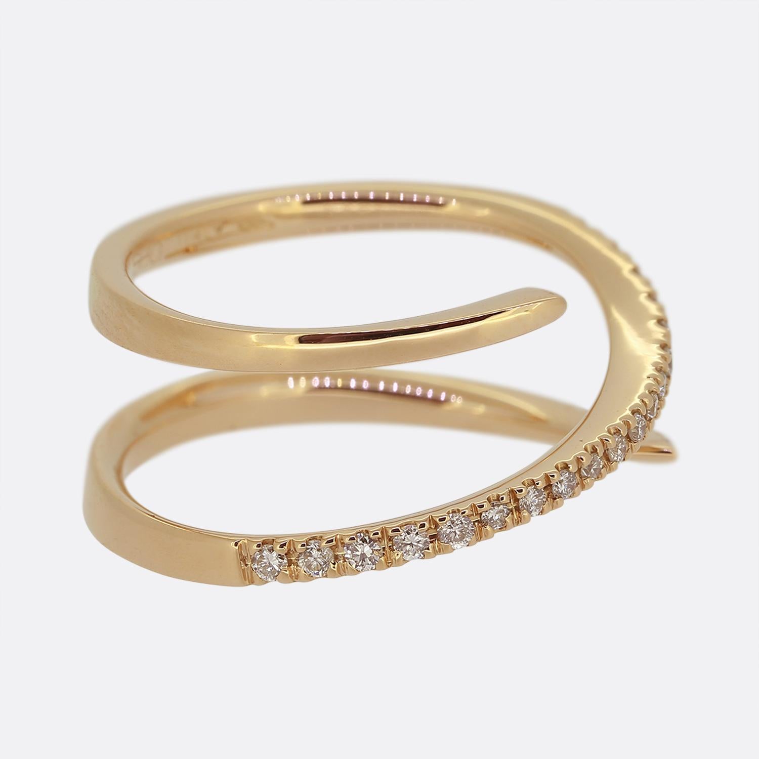 Taille ronde Bague en diamant Sarah Ho Numerati en vente