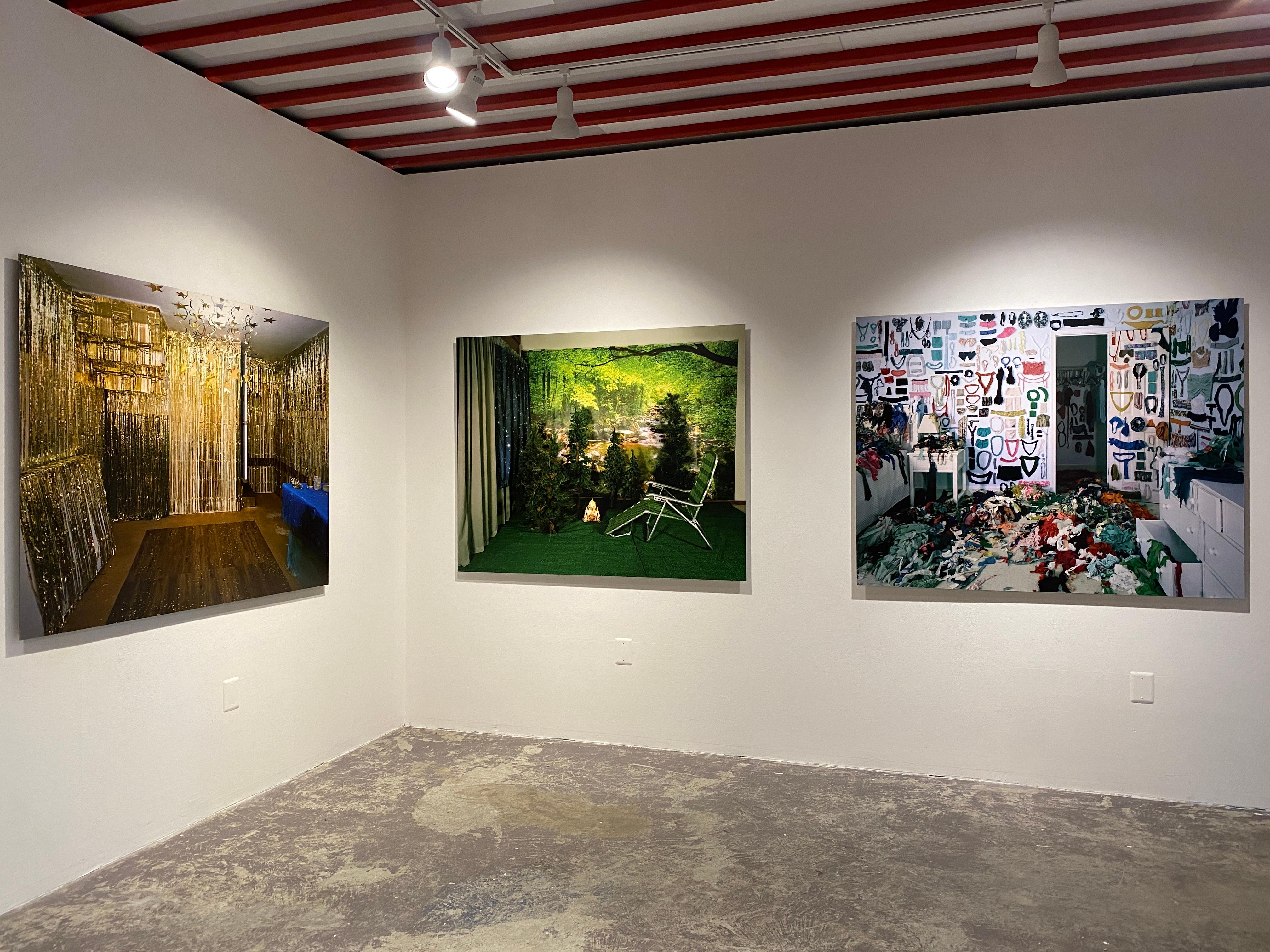 PRIVATE NATURE- Twilight Living Series, Chromogenic Print, Grün, Baumzimmer im Angebot 3