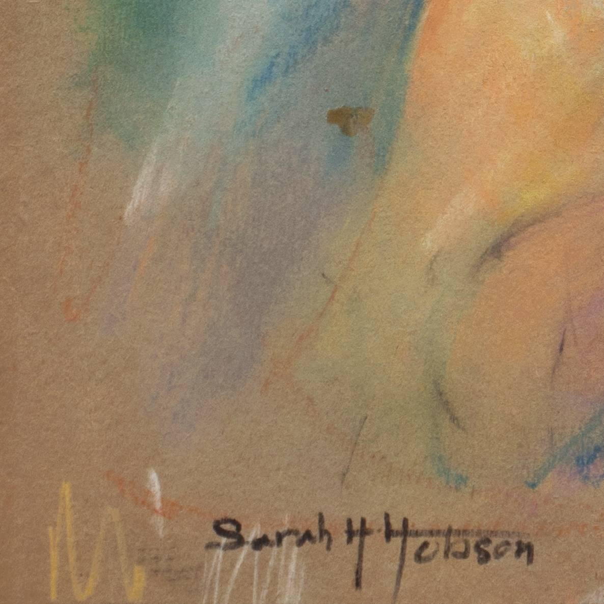 'Study of a Young Woman', California Woman artist, Art Institute of Chicago - Painting by Sarah Hobson