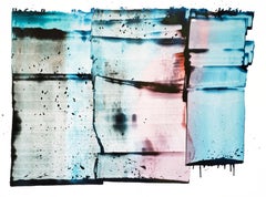 Sarah Irvin "At The Time" Abstract Ink Painting on Paper