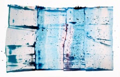 Sarah Irvin "Where You Left Me" 2025 Tinte auf Yupo-Papier 26 x 40 Zoll.