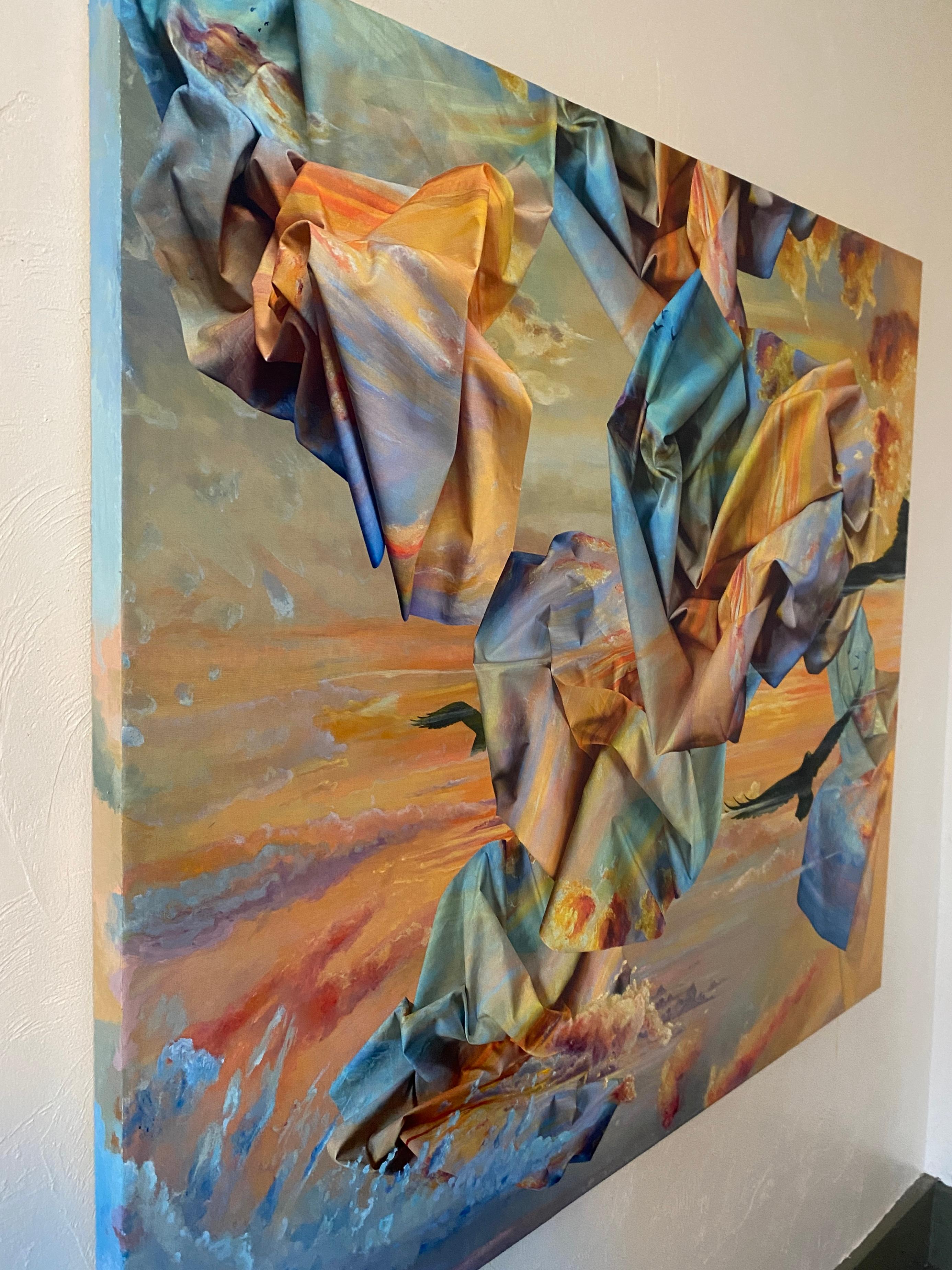 Portrait of the Viewer as Daytime - Contemporary Painting by Sarah Jacobs
