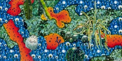 Touchy-Feely, Original Contemporary Nature-Inspired Surrealist Diptych Painting
