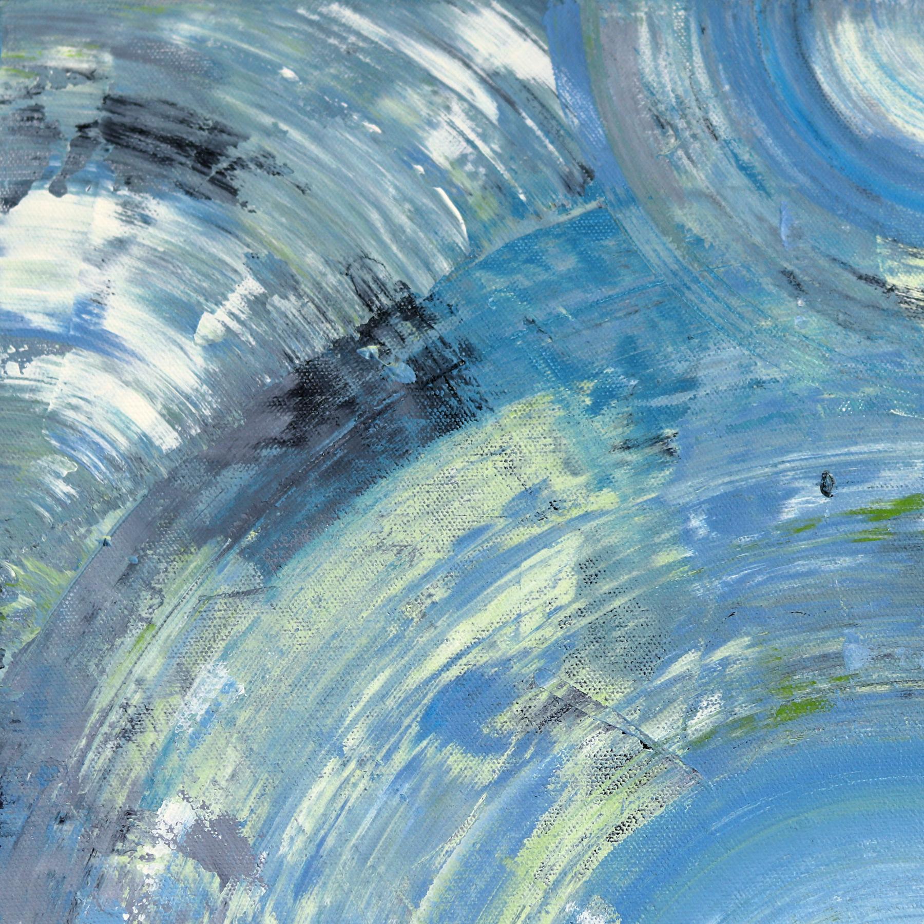 La vita al massimo LA Blue 1 - Pittura acrilica originale su tela in vendita 4
