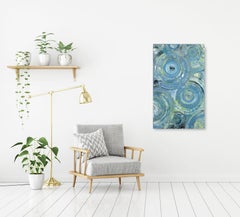 La vida al máximo LA Azul 2 - Pintura acrílica original sobre lienzo