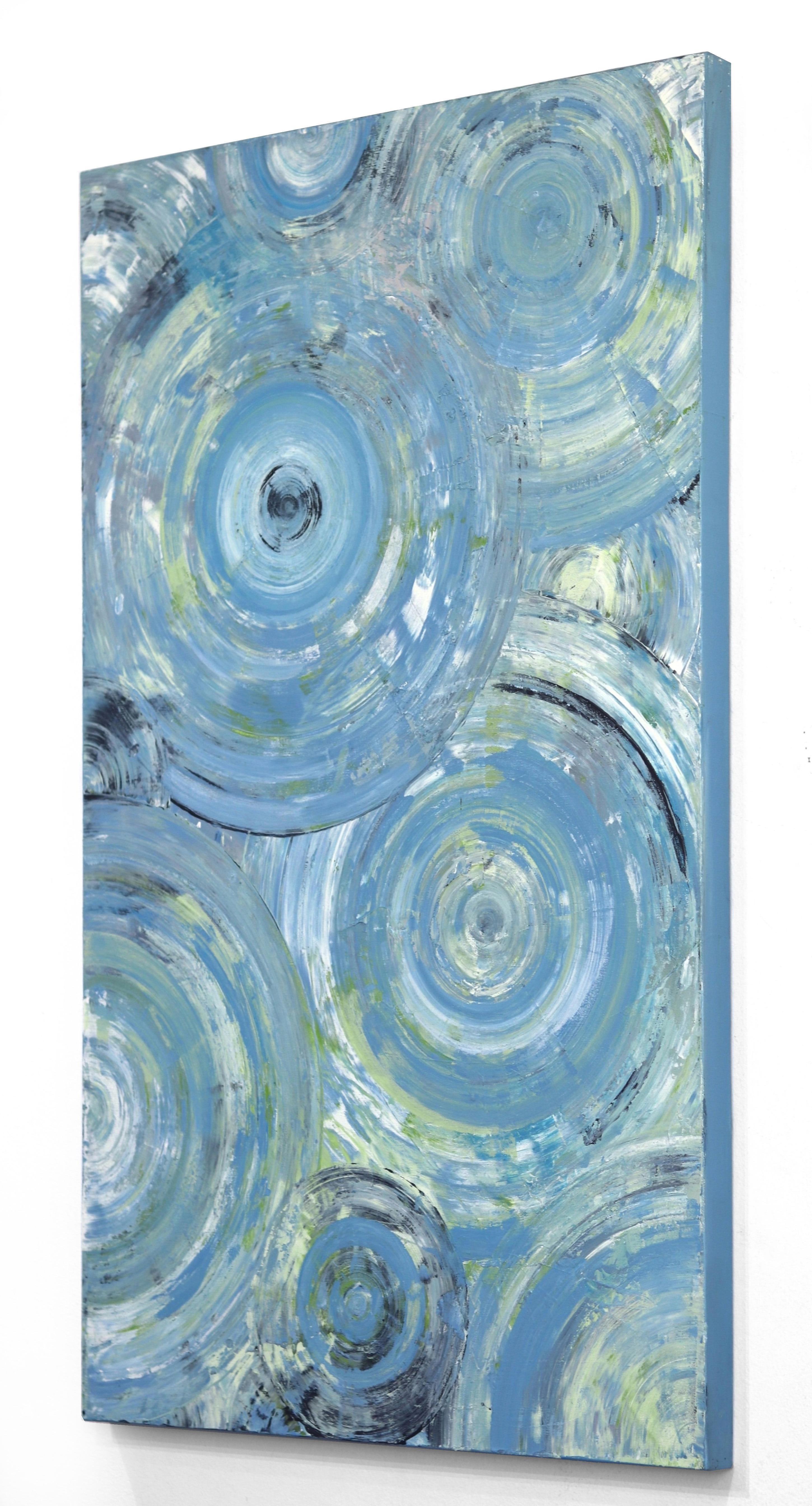 La vita al massimo LA Blue 2 - Pittura acrilica originale su tela in vendita 1