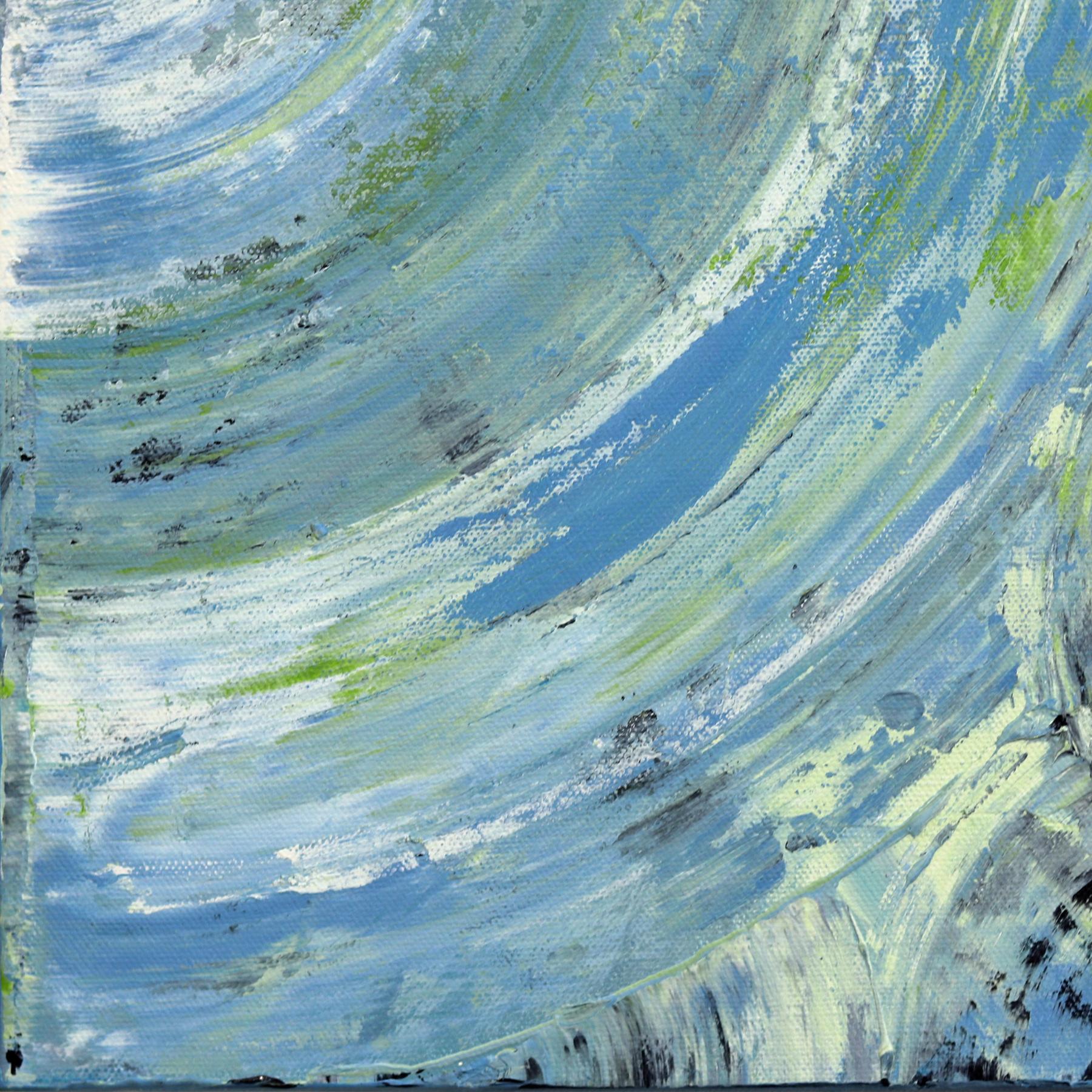 La vita al massimo LA Blue 2 - Pittura acrilica originale su tela in vendita 4