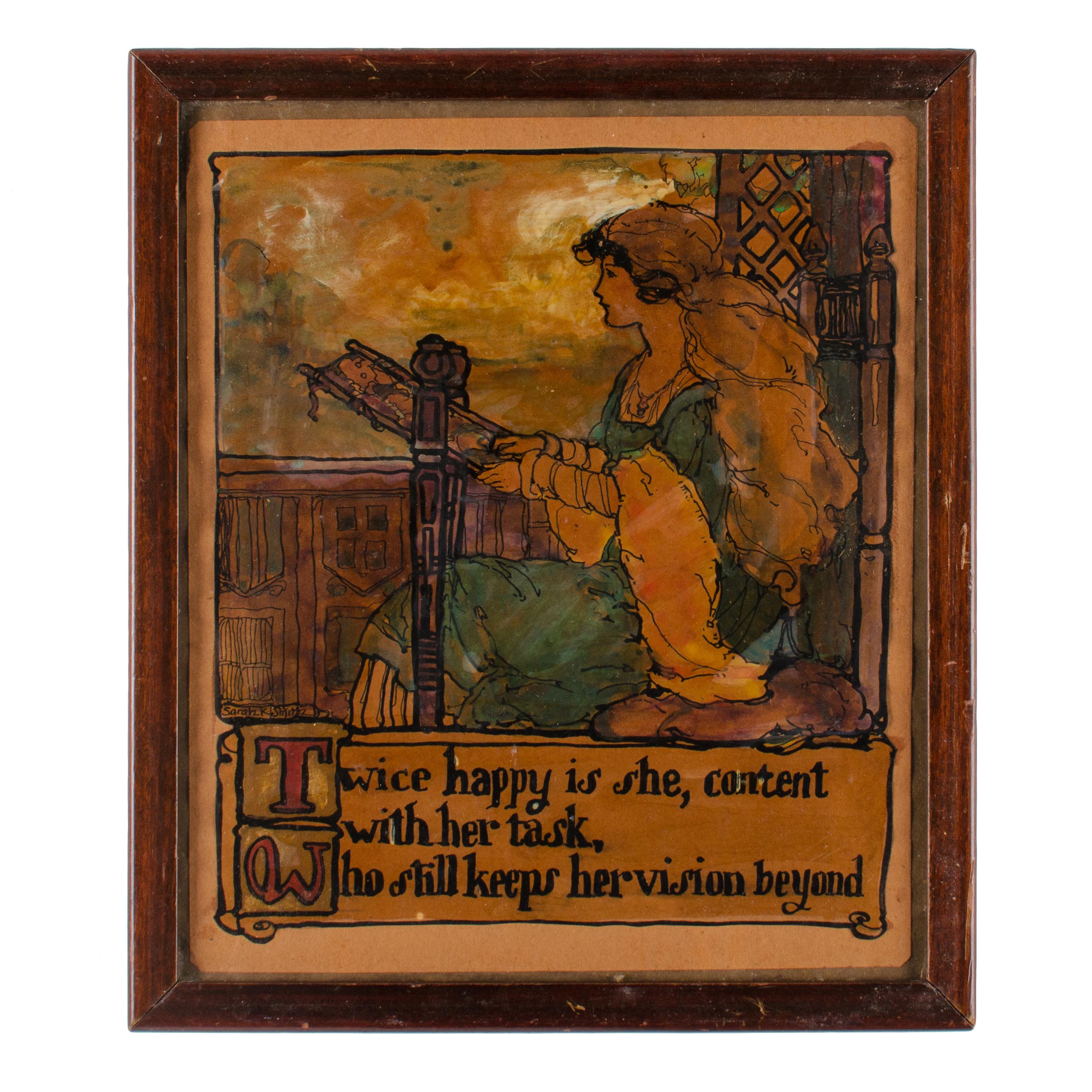 Sarah Katherine Smith
(Amerikaner, geb. 1877)

Geboren in Rio Vista, Kalifornien, besuchte sie das Art Institute of Chicago und anschließend die Boston Museum School. Die meiste Zeit ihres Lebens verbrachte sie in Wheaton, Illinois, wo sie am