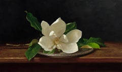 "Magnolia" - Floral Still Life - American Realism - Sargent