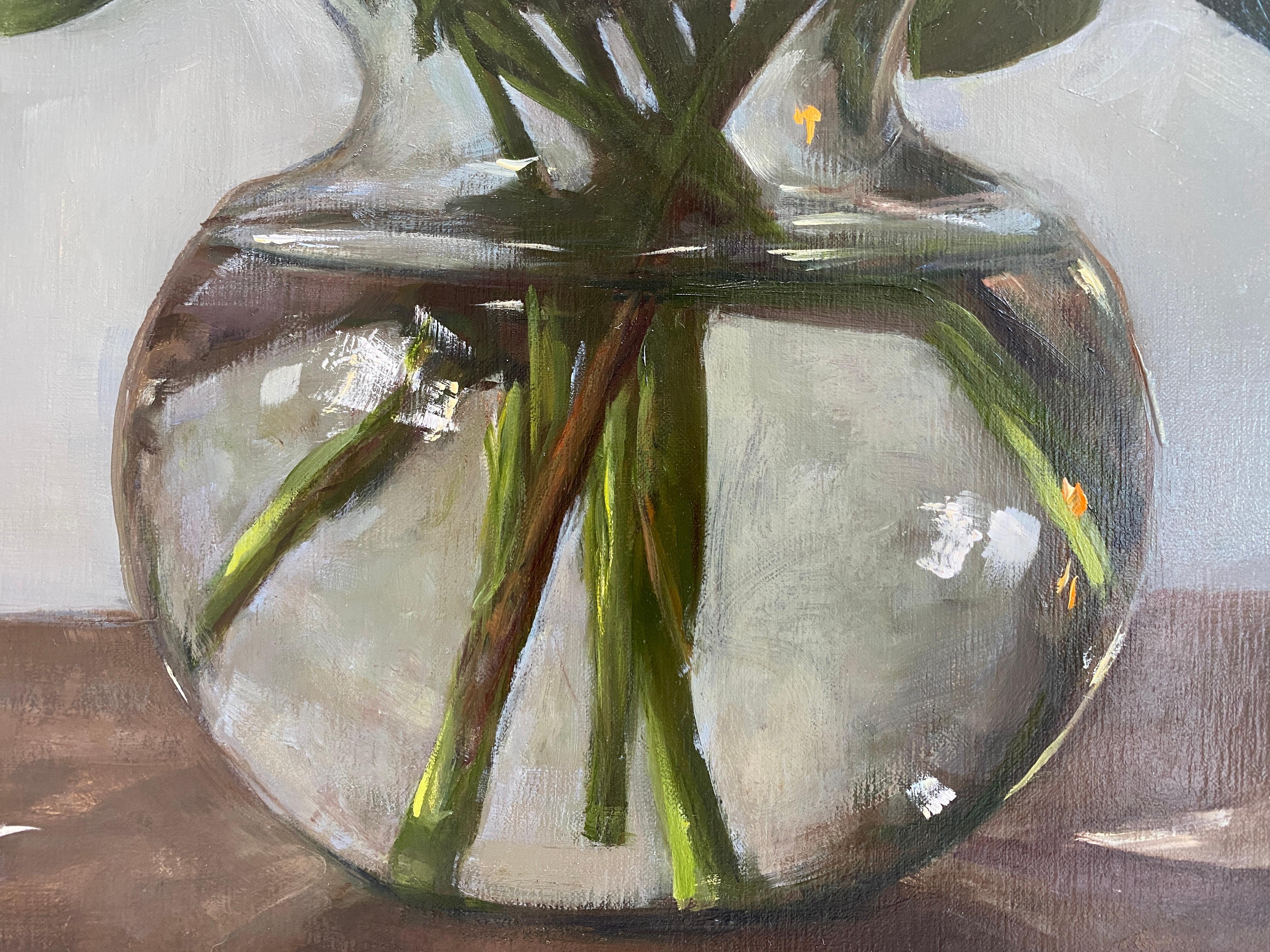 glass vase painting