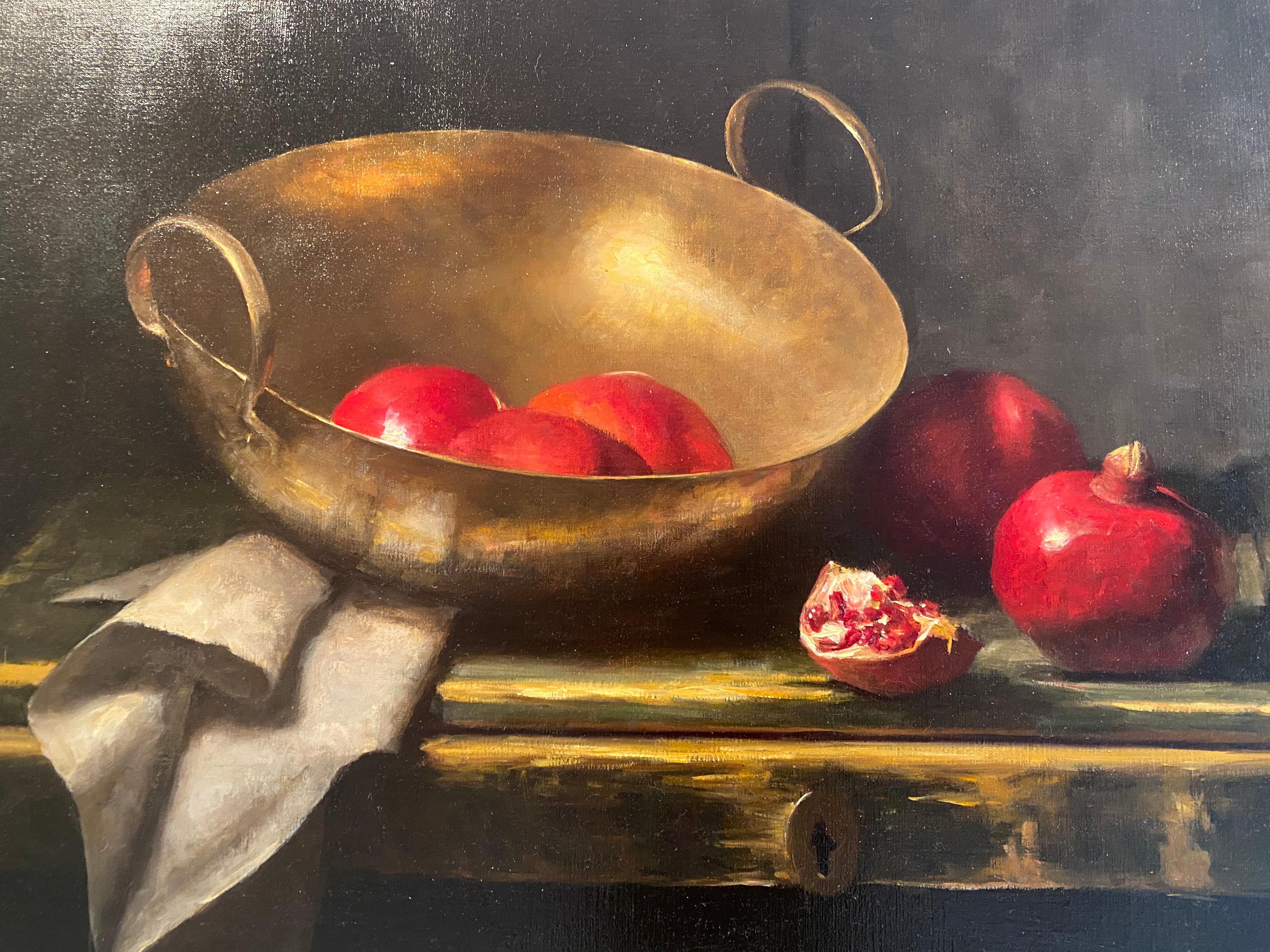 Pomegranates with Brass Bowl 3