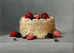 "Tres Leches" - Cake Still Life - American Realist Painting