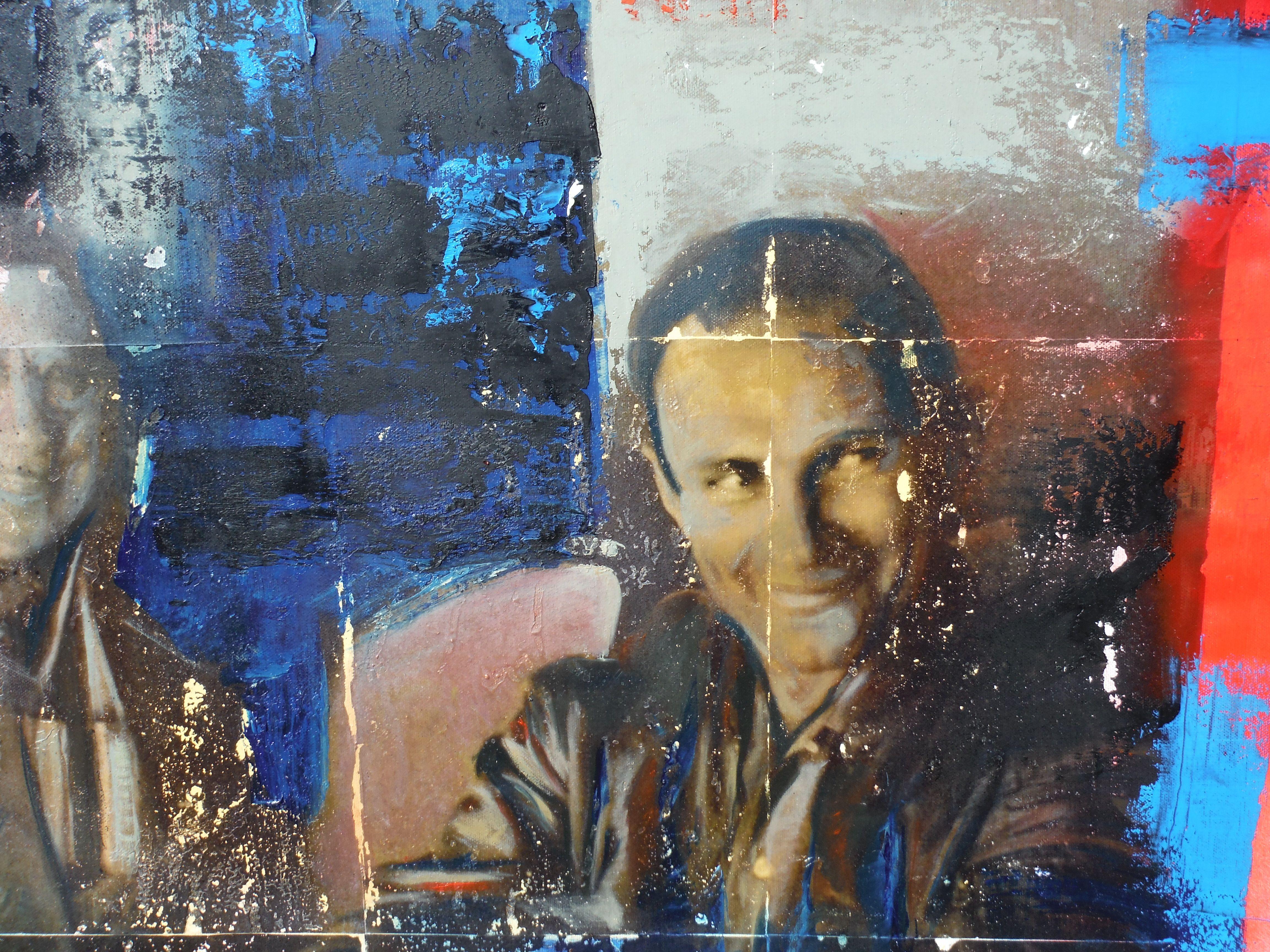 Martes por la mañana, Técnica mixta sobre lienzo - Mixed Media Art Abstracto de Sarah Lapp