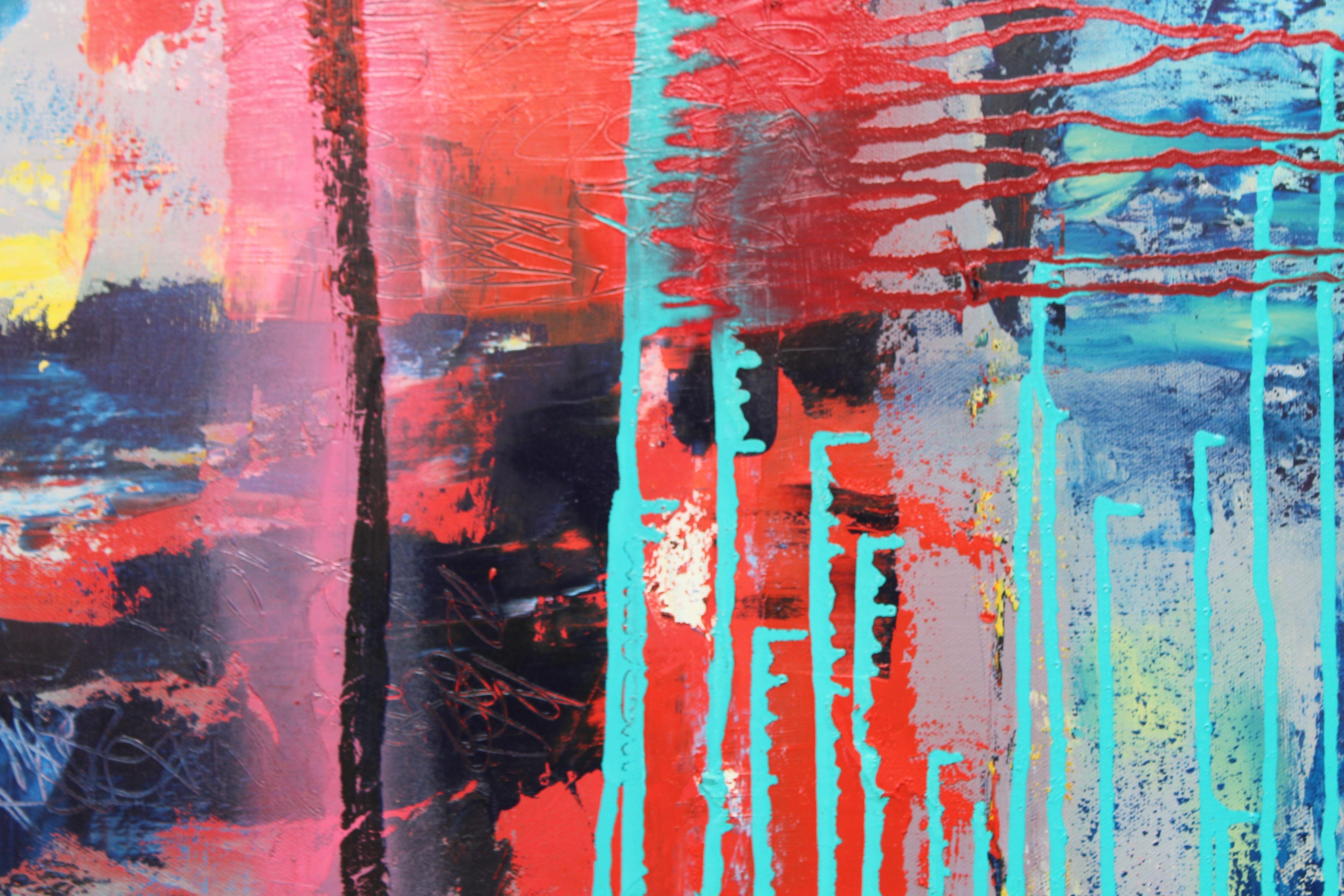 Posti barca, Pittura, Olio su tela - Painting Astratto di Sarah Lapp