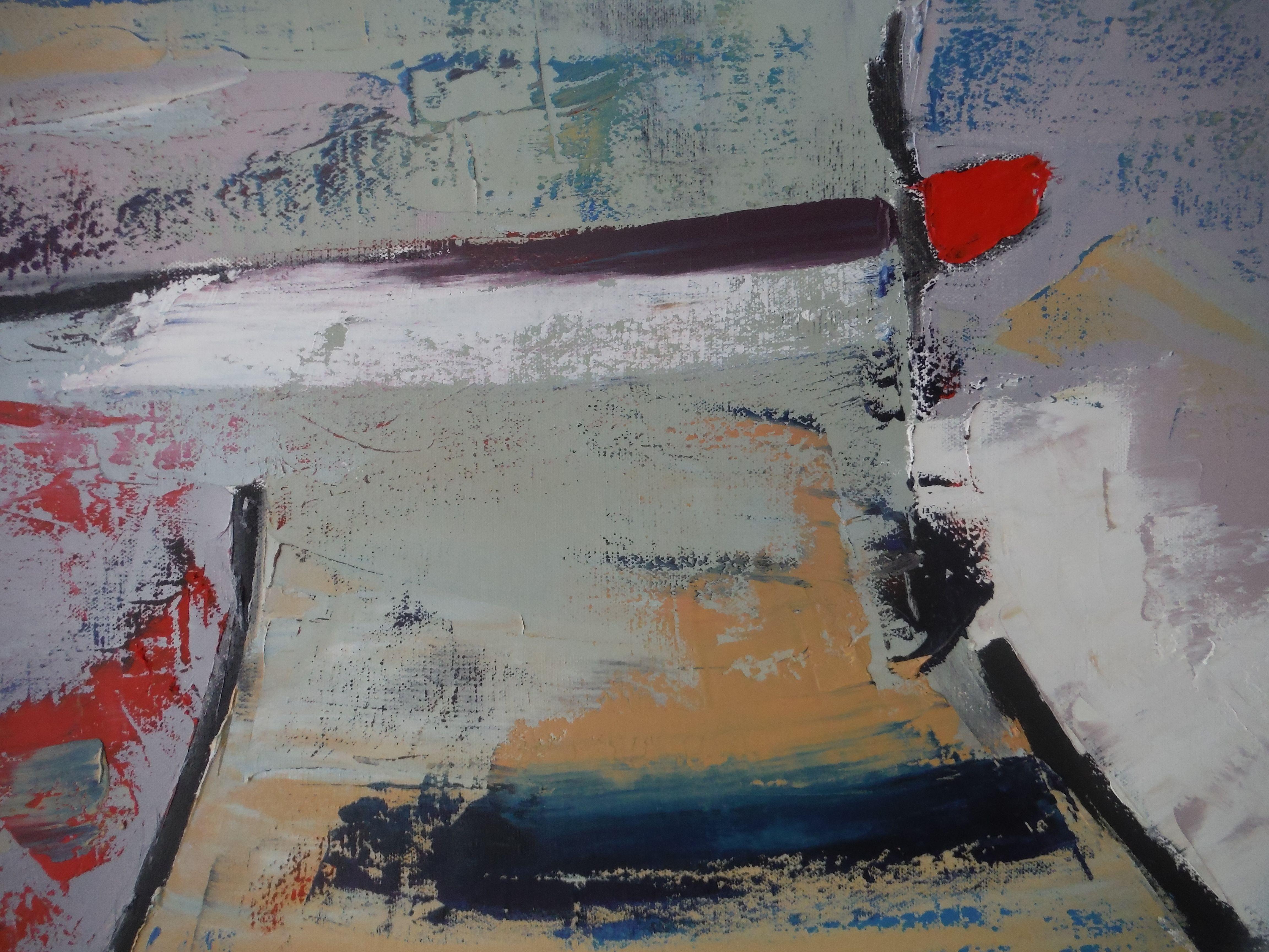 Tilly Lou, Pittura, Olio su tela - Painting Astratto di Sarah Lapp