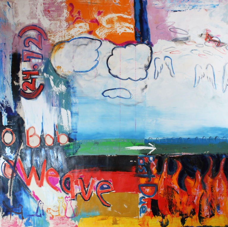 Sarah Lapp Weighted Averages, Painting, Oil on Canvas For Sale at 1stDibs