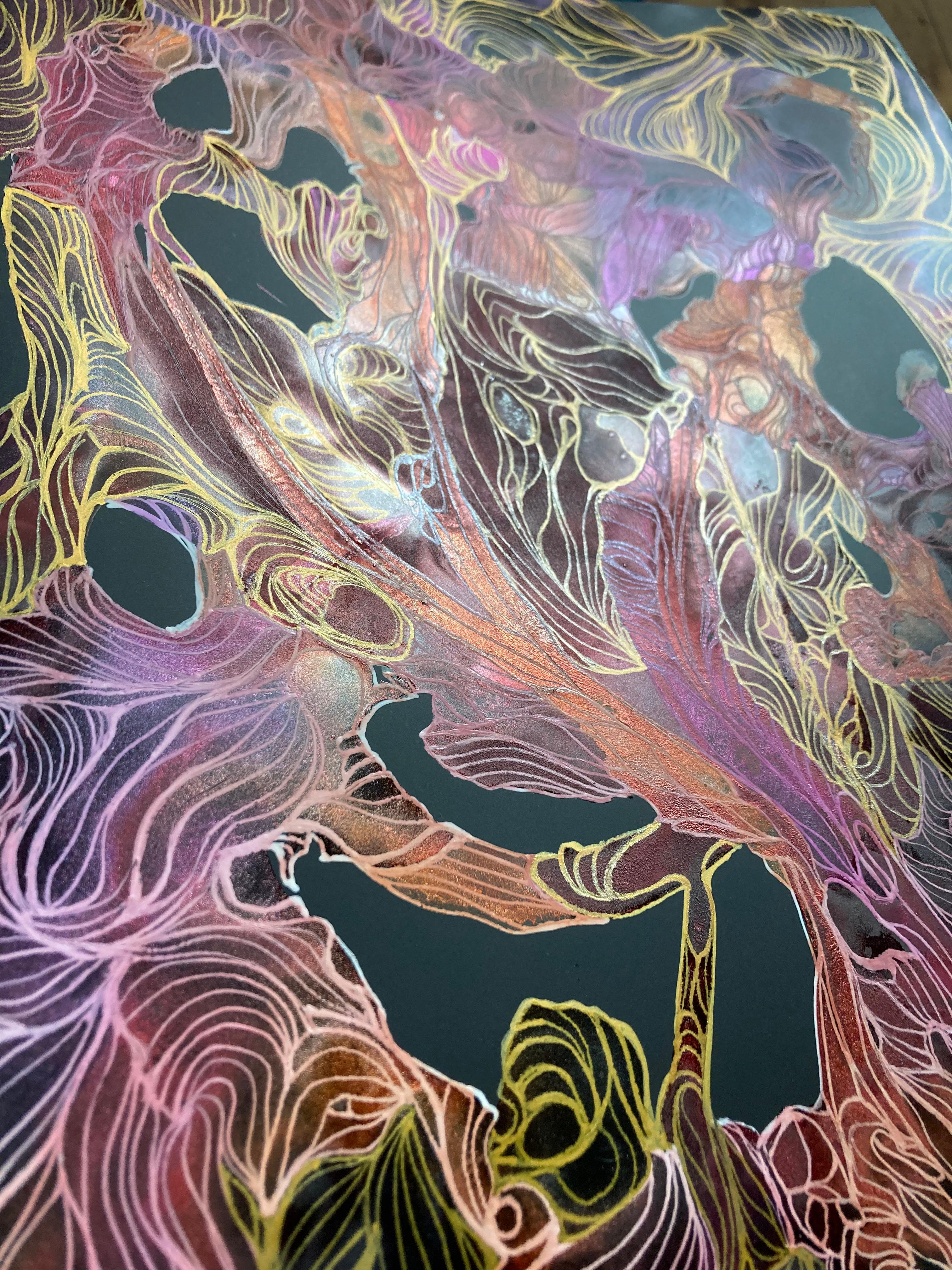 Feist - Painting Astratto di Sarah Larsen