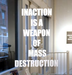 Inaction, Installation Art, Mirror, Mixed Media, Reflective, Text, Signed