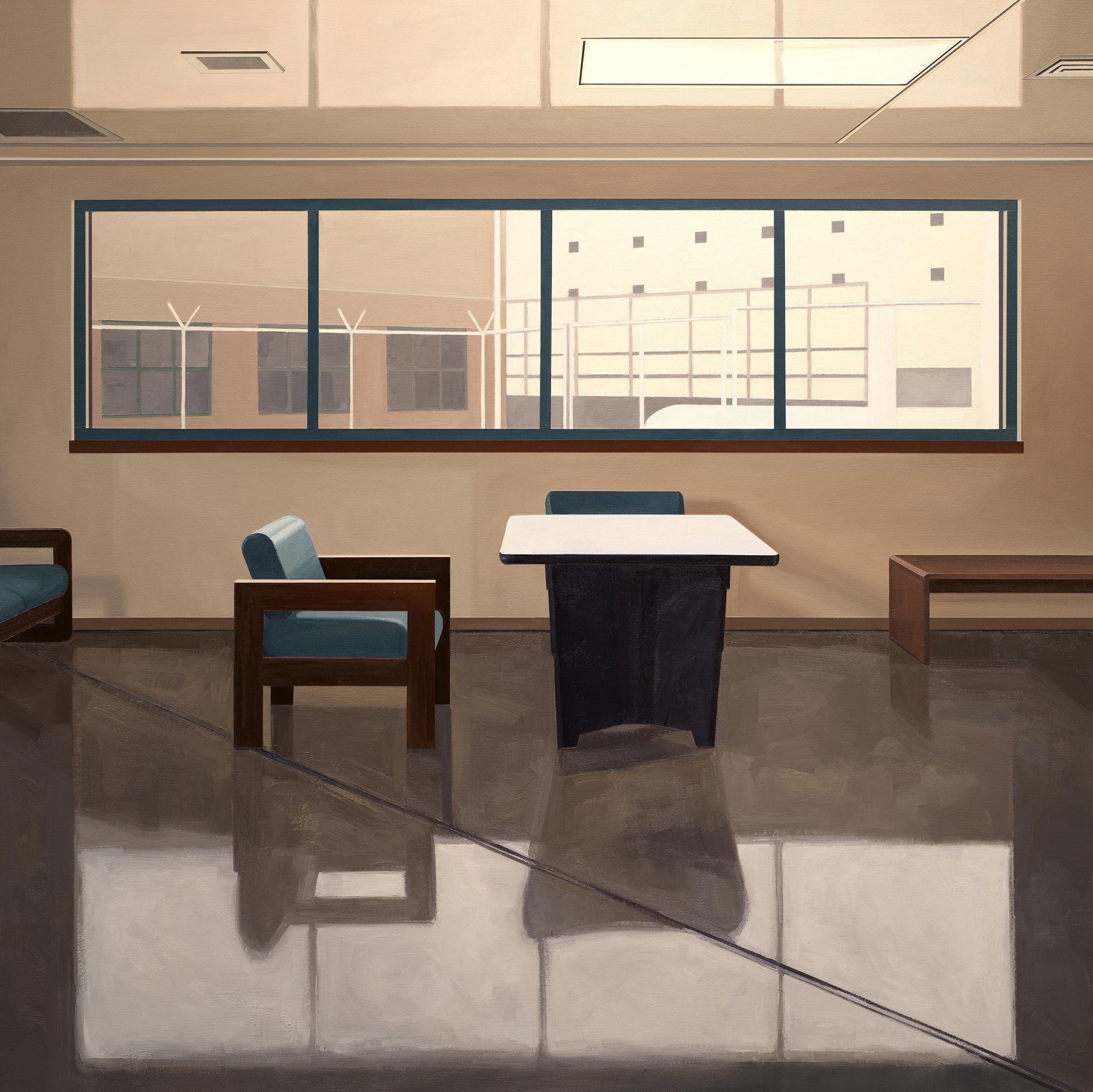 Sarah McKenzie Interior Painting - When the Frame is a Cage (Common Room, Denver Women’s Correctional)