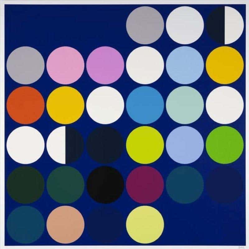 Lunar, January, 2022 - Sarah Morris Limited Edition Print Artwork Geometric